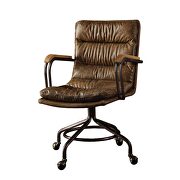 Vintage whiskey top grain leather executive office chair by Acme additional picture 2