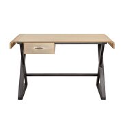 Gold aluminum desk by Acme additional picture 3