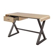 Gold aluminum desk by Acme additional picture 4