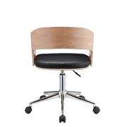 Black pu & beech office chair by Acme additional picture 4