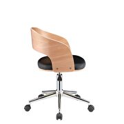 Black pu & beech office chair by Acme additional picture 5