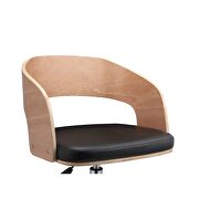Black pu & beech office chair by Acme additional picture 6