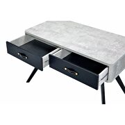 Faux concrete & black finish desk by Acme additional picture 7