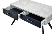 Faux concrete & black finish desk by Acme additional picture 8