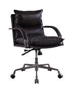 Antique slate top grain leather executive swivel office chair by Acme additional picture 2