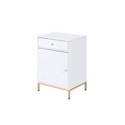 White high gloss & gold desk by Acme additional picture 14