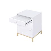 White high gloss & gold desk by Acme additional picture 20