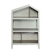 Weathered white & washed gray bookcase by Acme additional picture 3