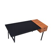 Honey oak & black finish desk by Acme additional picture 5