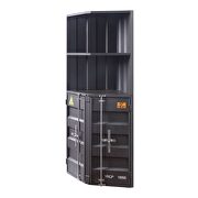 Gunmetal corner bookcase by Acme additional picture 2