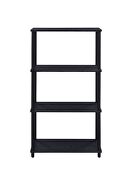 Black finish metal frame bookshelf by Acme additional picture 3