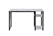 Antique white & black finish distressed wood furniture writing desk by Acme additional picture 4