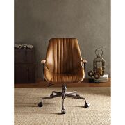 Coffee top grain leather executive office chair by Acme additional picture 3