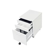 White finish file cabinet by Acme additional picture 4