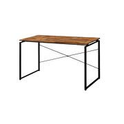 Oak & black finish desk by Acme additional picture 2