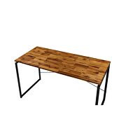 Oak & black finish desk by Acme additional picture 4