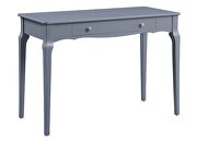 Gray finish gently curving details writing desk by Acme additional picture 2