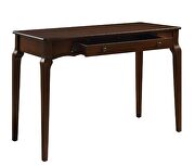 Espresso finish gently curving details writing desk by Acme additional picture 3