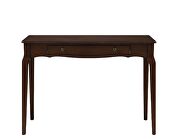Espresso finish gently curving details writing desk by Acme additional picture 4