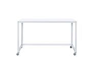 White finish top and metal frame writing desk by Acme additional picture 4