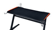 Black & red finish sturdy metal frame ergonomic design with led light by Acme additional picture 3