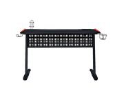 Black & red finish sturdy metal frame ergonomic design with led light by Acme additional picture 5