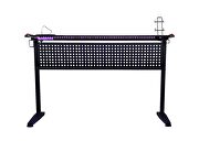 Black & red finish sturdy metal frame ergonomic design with led light by Acme additional picture 6