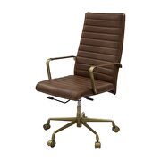 Saturn top grain leather executive swivel office chair by Acme additional picture 2