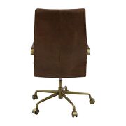 Saturn top grain leather executive swivel office chair by Acme additional picture 3