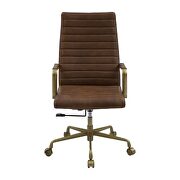 Saturn top grain leather executive swivel office chair by Acme additional picture 4