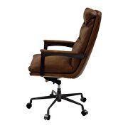 Sahara top grain leather swivel executive office chair by Acme additional picture 5