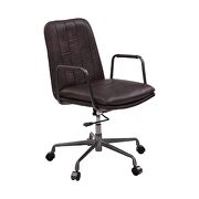 Mars top grain leather upholstered seat and back cushion office chair by Acme additional picture 2