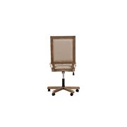 Champagne pu & antique gold finish executive office chair by Acme additional picture 2