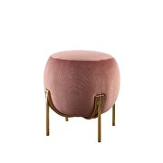 Dusty rose corduroy ottoman by Acme additional picture 2
