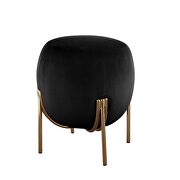 Black corduroy ottoman by Acme additional picture 2