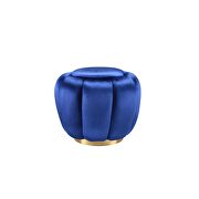 Sapphire blue velvet ottoman by Acme additional picture 2