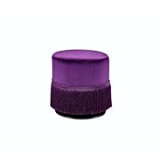 Eggplant velvet ottoman by Acme additional picture 2