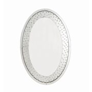 Crystals wall accent mirror in oval shape additional photo 2 of 1