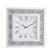 Mirrored & faux agate wall clock by Acme additional picture 2