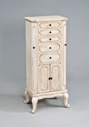 Antique white finish jewelry armoire by Acme additional picture 2
