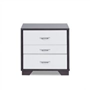 White & black accent table by Acme additional picture 4