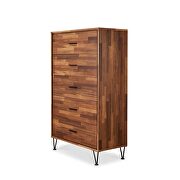 Walnut chest w 5 drawers by Acme additional picture 2