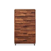 Walnut chest w 5 drawers by Acme additional picture 5