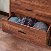 Walnut chest w 5 drawers by Acme additional picture 9