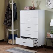 White chest w 5 drawers by Acme additional picture 6