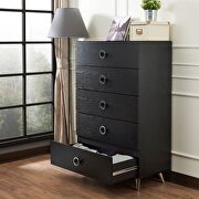 Black chest w/ round handles by Acme additional picture 7