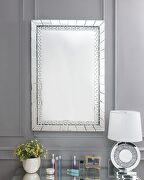 Rectangular glam style accent wall mirror by Acme additional picture 2