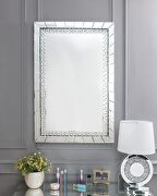 Rectangular glam style accent wall mirror additional photo 2 of 1
