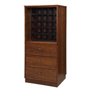 Walnut finish wine cabinet by Acme additional picture 2