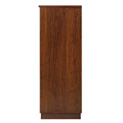 Walnut finish tall wine cabinet by Acme additional picture 7